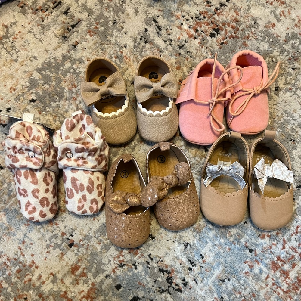 5 pack variety - baby girl shoes